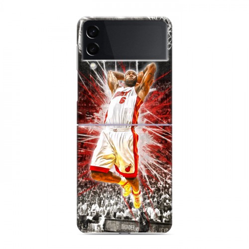 Дизайнерский пластиковый чехол для Samsung Galaxy Z Flip 3 НБА