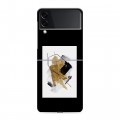 Дизайнерский пластиковый чехол для Samsung Galaxy Z Flip 3 Стильные абстракции