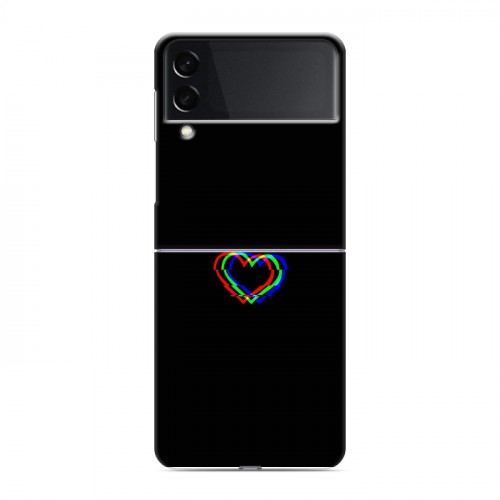 Дизайнерский пластиковый чехол для Samsung Galaxy Z Flip 3 Неоновые образы