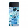 Дизайнерский пластиковый чехол для Samsung Galaxy Z Flip 3 Коллаж