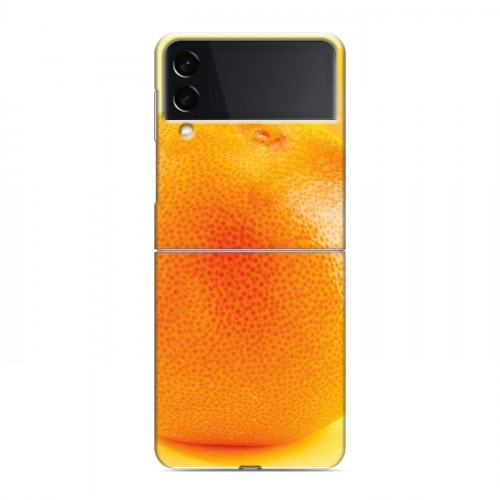 Дизайнерский пластиковый чехол для Samsung Galaxy Z Flip 3 Апельсины