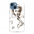 Дизайнерский пластиковый чехол для Iphone 13 Mini Пушкин