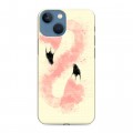 Дизайнерский пластиковый чехол для Iphone 13 Mini Розовые фламинго