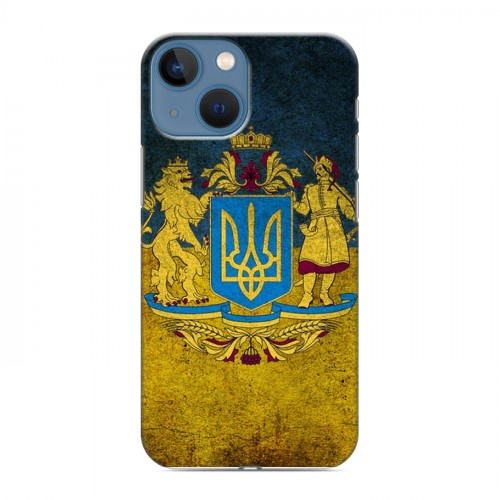 Дизайнерский пластиковый чехол для Iphone 13 Mini Флаг Украины