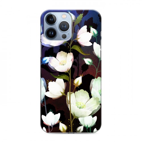 Дизайнерский силиконовый чехол для Iphone 13 Pro Max Органические цветы