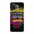 Дизайнерский силиконовый с усиленными углами чехол для Samsung Galaxy A03s Панк корона