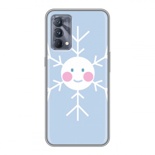 Дизайнерский силиконовый чехол для Realme GT Master Edition снежинка