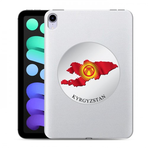 Полупрозрачный дизайнерский пластиковый чехол для Ipad Mini (2021) флаг Киргизии