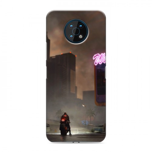 Дизайнерский силиконовый чехол для Nokia G50 Cyberpunk 2077