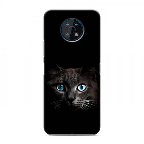 Дизайнерский силиконовый чехол для Nokia G50 Кот в темноте