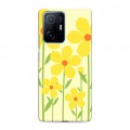 Дизайнерский силиконовый с усиленными углами чехол для Xiaomi 11T Романтик цветы