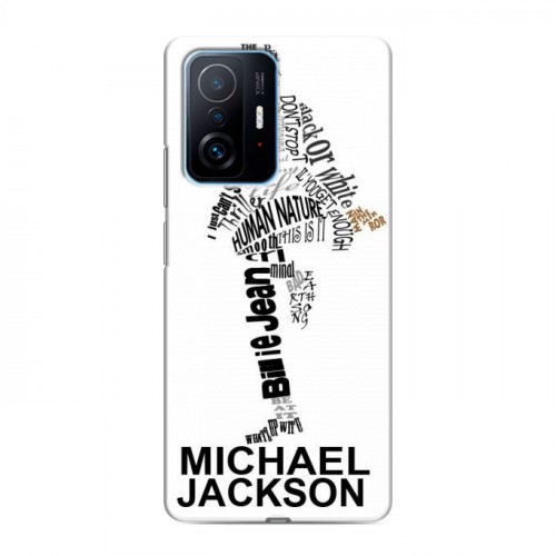 Дизайнерский силиконовый с усиленными углами чехол для Xiaomi 11T Майкл Джексон