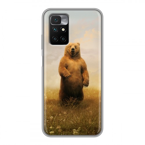 Дизайнерский силиконовый чехол для Xiaomi Redmi 10 Медведи