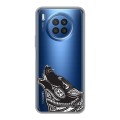 Полупрозрачный дизайнерский пластиковый чехол для Huawei Nova 8i Каллиграфия животных
