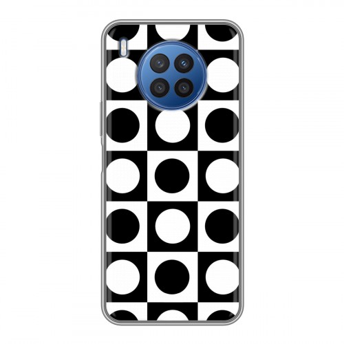 Дизайнерский силиконовый чехол для Huawei Nova 8i Черно-белые фантазии