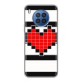 Дизайнерский силиконовый чехол для Huawei Nova 8i Пиксельные сердца