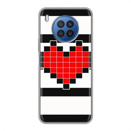 Дизайнерский силиконовый чехол для Huawei Nova 8i Пиксельные сердца