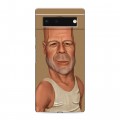 Дизайнерский силиконовый чехол для Google Pixel 6 Bruce willis