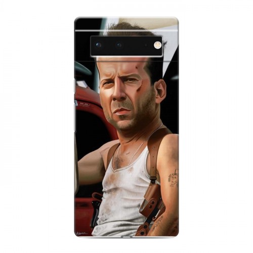 Дизайнерский силиконовый чехол для Google Pixel 6 Bruce willis