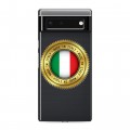 Полупрозрачный дизайнерский пластиковый чехол для Google Pixel 6 Флаг Италии