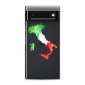 Полупрозрачный дизайнерский пластиковый чехол для Google Pixel 6 Флаг Италии