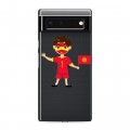Полупрозрачный дизайнерский пластиковый чехол для Google Pixel 6 флаг Киргизии