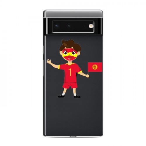 Полупрозрачный дизайнерский пластиковый чехол для Google Pixel 6 флаг Киргизии