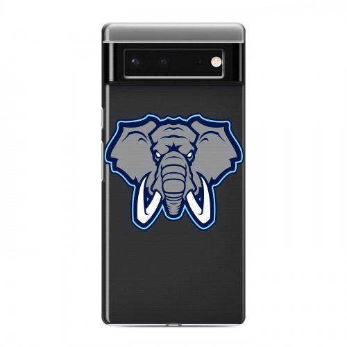 Полупрозрачный дизайнерский пластиковый чехол для Google Pixel 6 Прозрачные слоны
