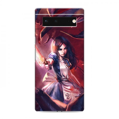 Дизайнерский силиконовый чехол для Google Pixel 6 Alice Madness Returns