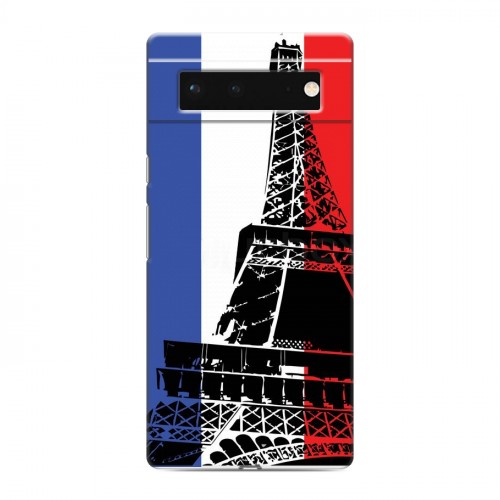 Дизайнерский силиконовый чехол для Google Pixel 6 Флаг Франции