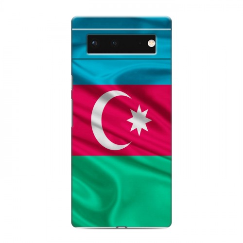Дизайнерский силиконовый чехол для Google Pixel 6 Флаг Азербайджана
