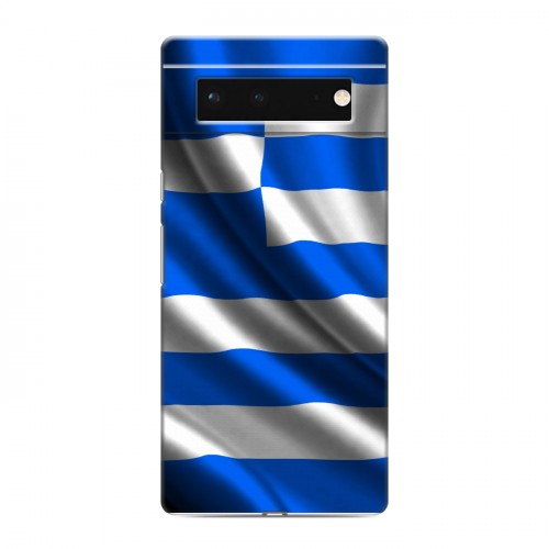 Дизайнерский силиконовый чехол для Google Pixel 6 Флаг Греции