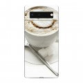 Дизайнерский силиконовый чехол для Google Pixel 6 Кофе напиток