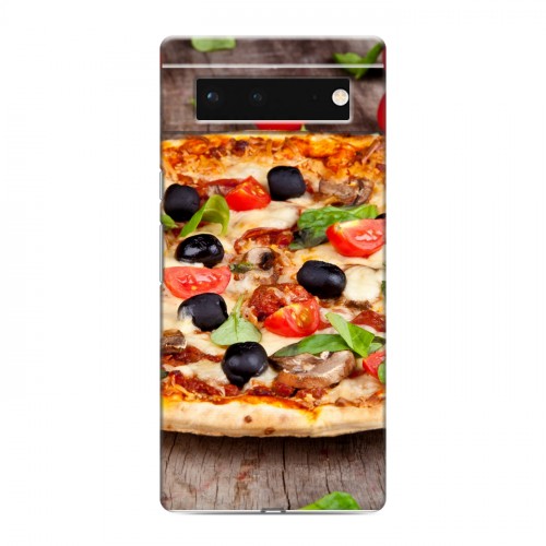 Дизайнерский силиконовый чехол для Google Pixel 6 Пицца