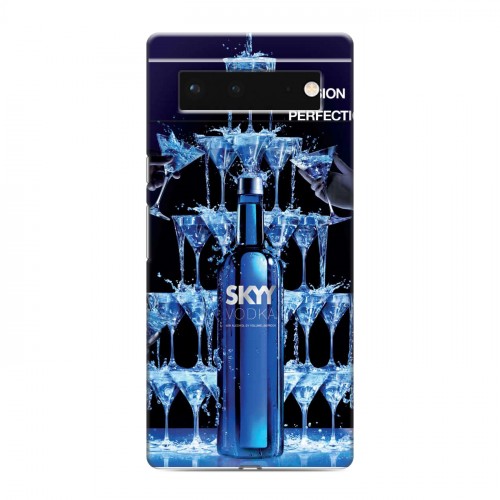 Дизайнерский силиконовый чехол для Google Pixel 6 Skyy Vodka