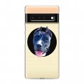 Полупрозрачный дизайнерский силиконовый чехол для Google Pixel 6 Pro Прозрачные собаки