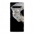 Дизайнерский силиконовый чехол для Google Pixel 6 Pro Космонавт