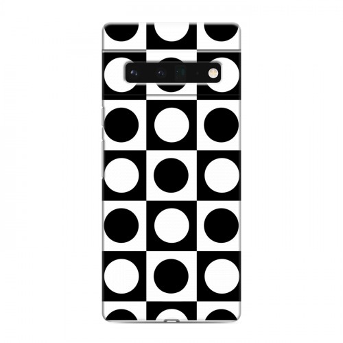 Дизайнерский силиконовый чехол для Google Pixel 6 Pro Черно-белые фантазии