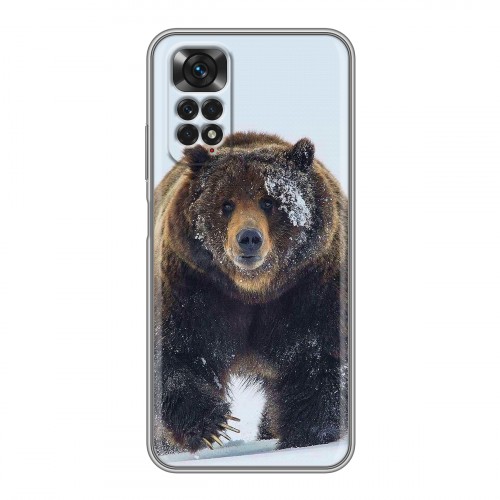 Дизайнерский силиконовый чехол для Xiaomi Redmi Note 11 Медведь