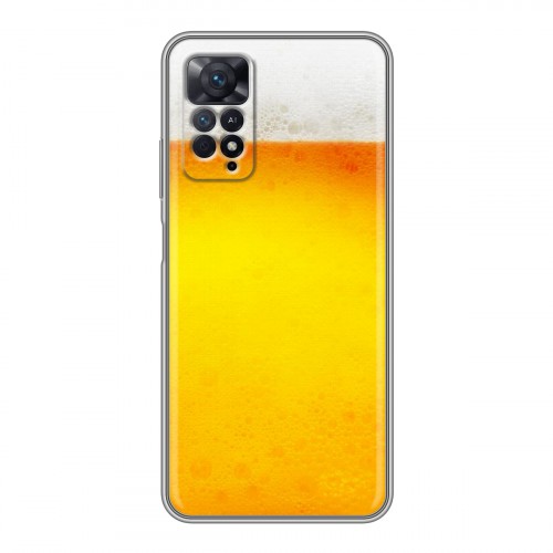 Дизайнерский силиконовый чехол для Xiaomi Redmi Note 11 Pro Пузырьки пива