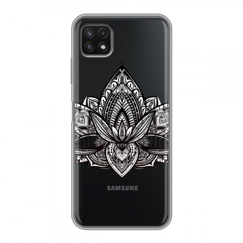 Полупрозрачный дизайнерский силиконовый чехол для Samsung Galaxy A22s 5G Мистические знаки