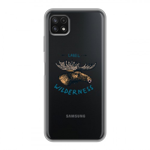 Полупрозрачный дизайнерский силиконовый чехол для Samsung Galaxy A22s 5G Прозрачные дикий запад