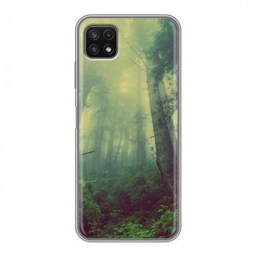 Дизайнерский силиконовый с усиленными углами чехол для Samsung Galaxy A22s 5G лес