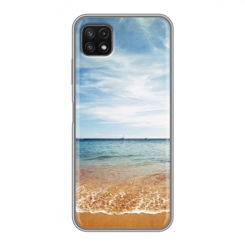 Дизайнерский силиконовый с усиленными углами чехол для Samsung Galaxy A22s 5G пляж