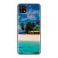 Дизайнерский силиконовый чехол для Samsung Galaxy A22s 5G пляж