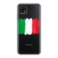 Полупрозрачный дизайнерский силиконовый чехол для Samsung Galaxy A22s 5G Флаг Италии