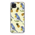 Дизайнерский силиконовый чехол для Samsung Galaxy A22s 5G Птицы и фрукты
