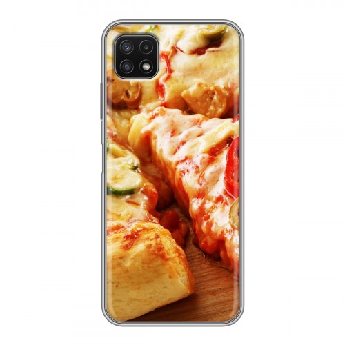 Дизайнерский силиконовый чехол для Samsung Galaxy A22s 5G Пицца
