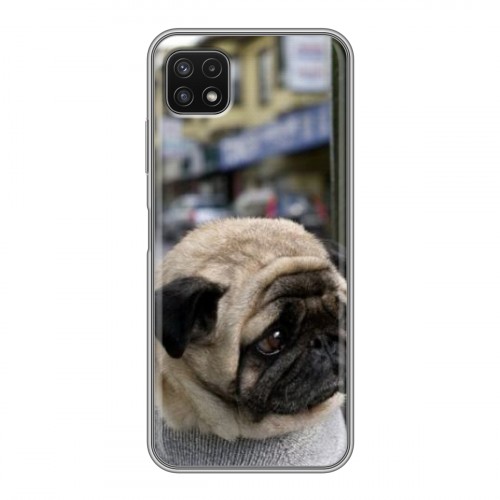 Дизайнерский силиконовый с усиленными углами чехол для Samsung Galaxy A22s 5G Собаки