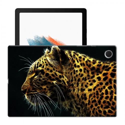 Дизайнерский силиконовый чехол для Samsung Galaxy Tab A8 10.5 (2021) Леопард